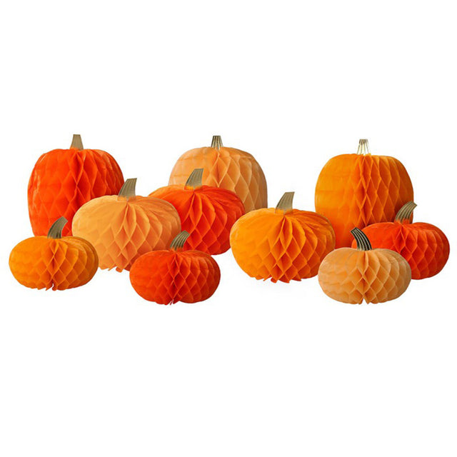 Meri Meri Διακοσμητικές Honeycomb Κολοκύθες