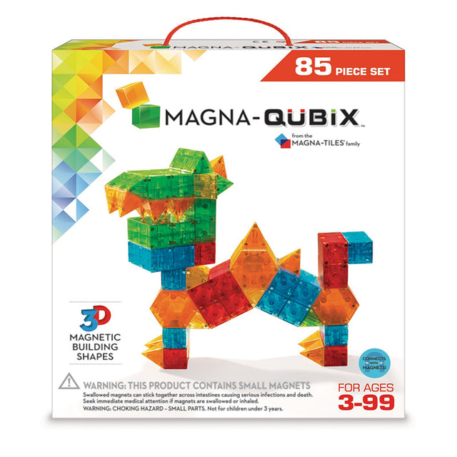 Μαγνητικό Παιχνίδι 85 κομματιών QuBix Magna Tiles