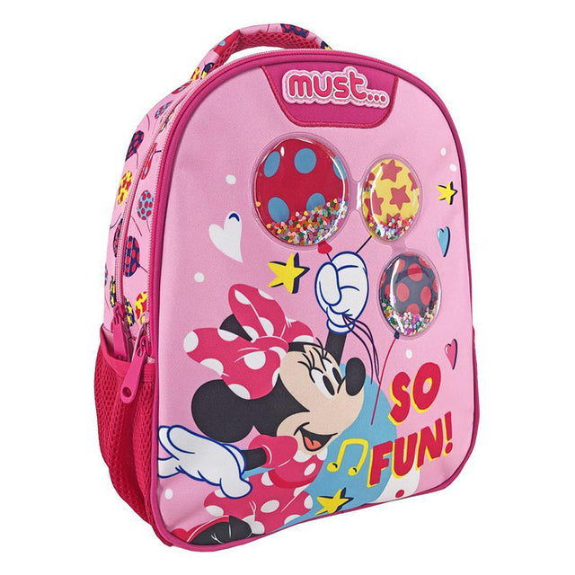 ΣΧΟΛΙΚΗ ΤΣΑΝΤΑ ΠΛΑΤΗΣ ΝΗΠΙΟΥ DISNEY MINNIE MOUSE SO FUN MUST 2 ΘΗΚΕΣ