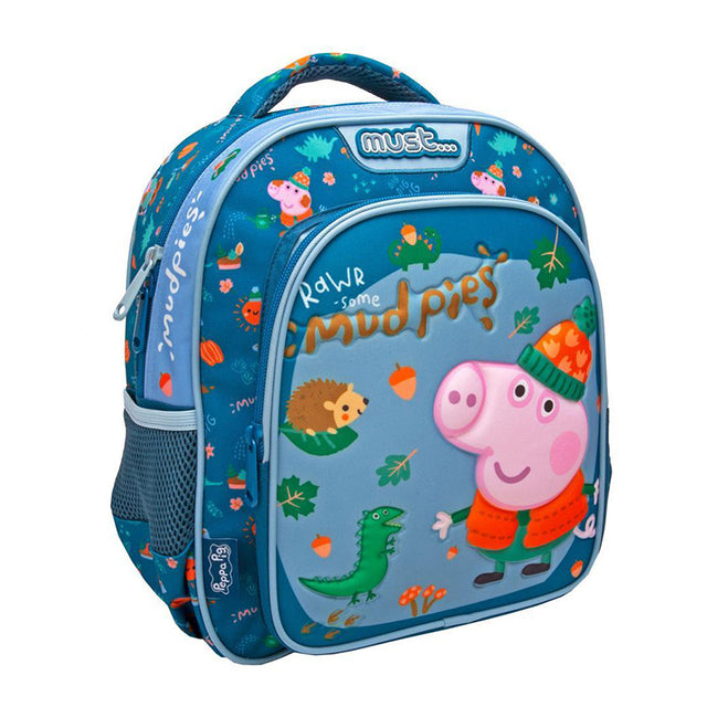 ΣΧΟΛΙΚΗ ΤΣΑΝΤΑ ΠΛΑΤΗΣ ΝΗΠΙΟΥ PEPPA GEORGE PIG MUDPIES MUST 2 ΘΗΚΕΣ