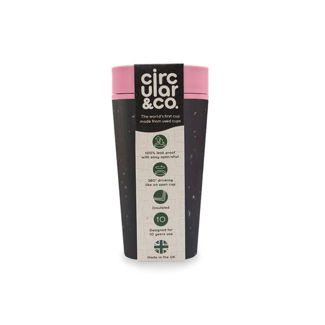 CIRCULAR CUP ΠΟΤΗΡΙ ΜΑΥΡΟ-ΡΟΖ 340ml