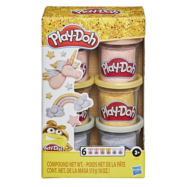 PLAY-DOH multi metal color clay combination 6 τεμαχίων Hasbro