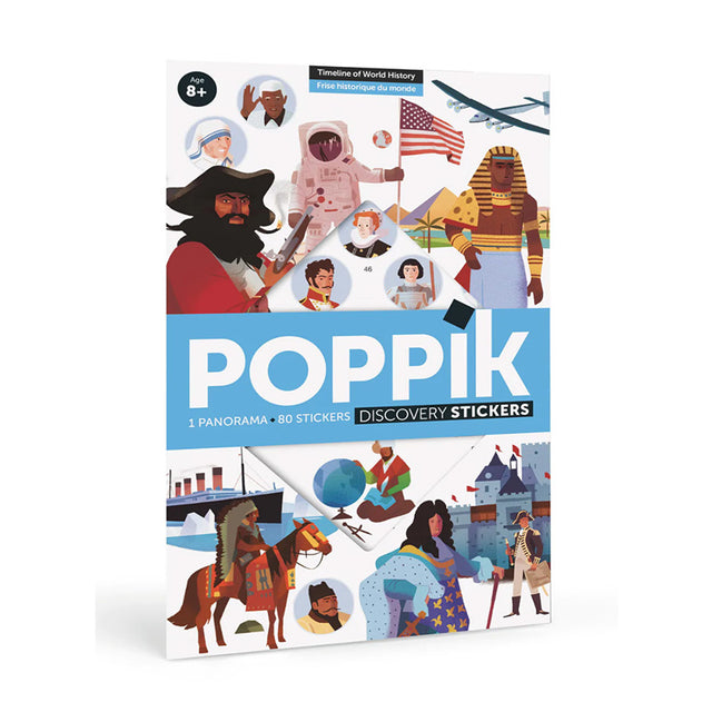 POPPIK Πανόραμα με 66 αυτοκόλλητα -Χρονολόγιο της Παγκόσμιας Ιστορίας