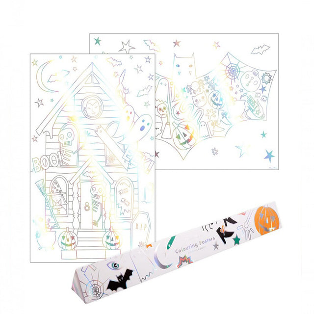 Meri Meri Colouring Posters Halloween