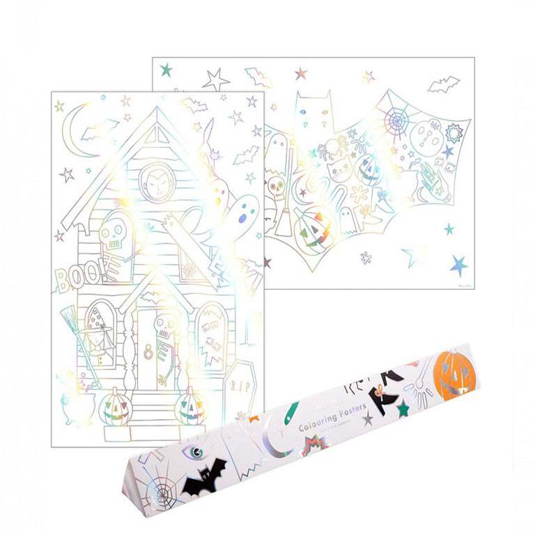 Meri Meri Colouring Posters Halloween