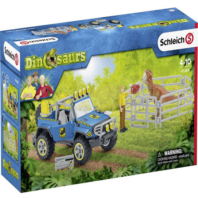ΜΙΝΙΑΤΟΥΡΕΣ SCHLEICH ΣΕΤ ΠΑΙΧΝΙΔΙΟΥ ΟΧΗΜΑ OFF-ROAD ΚΑΙ ΚΑΓΚΕΛΑ ΦΥΛΑΚΙΣΗΣ ΔΕΙΝΟΣΑΥΡΩΝ (#SCH41464)