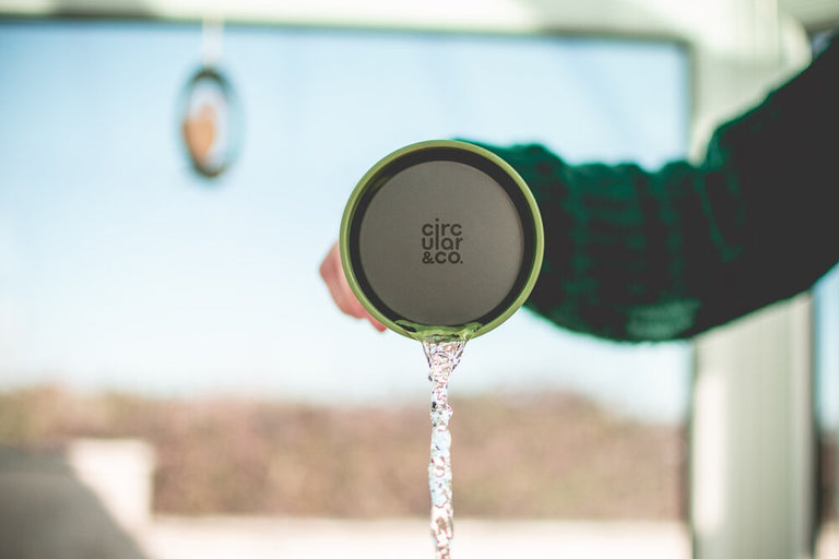 CIRCULAR CUP ΠΟΤΗΡΙ ΜΑΥΡΟ ΑΣΠΡΟ 340ml