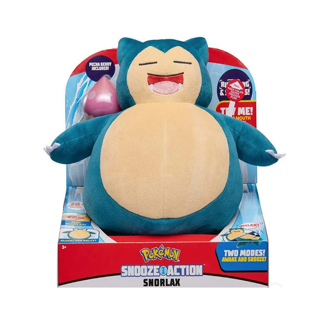 Pokemon Λούτρινο Snorlax Με Ήχο Και Φως 25εκ