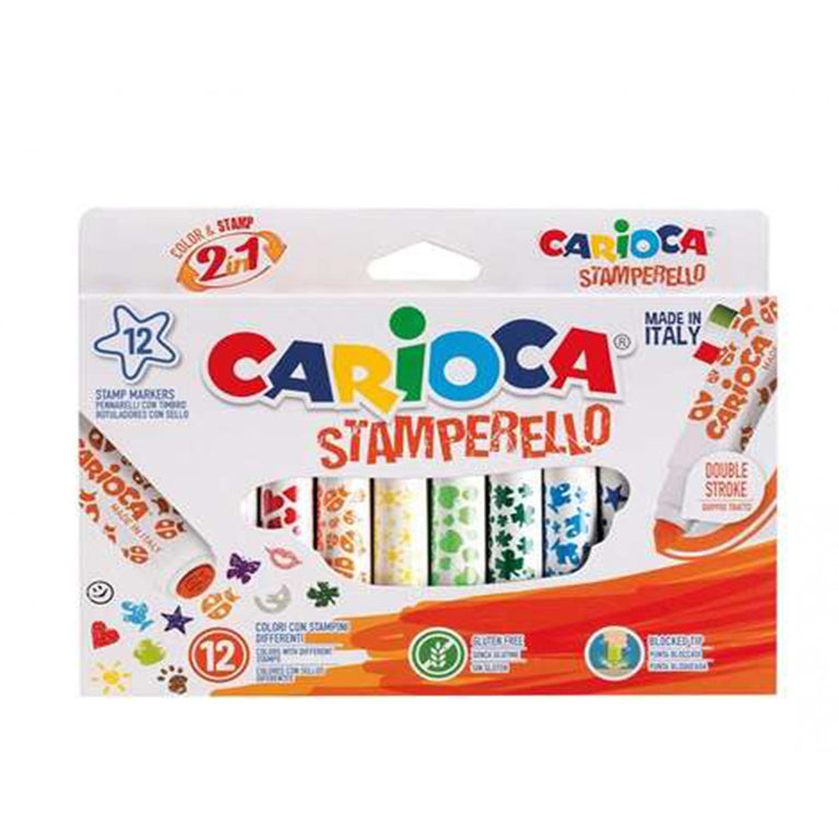 Carioca Μαρκαδόροι Stamperelo 12τμχ