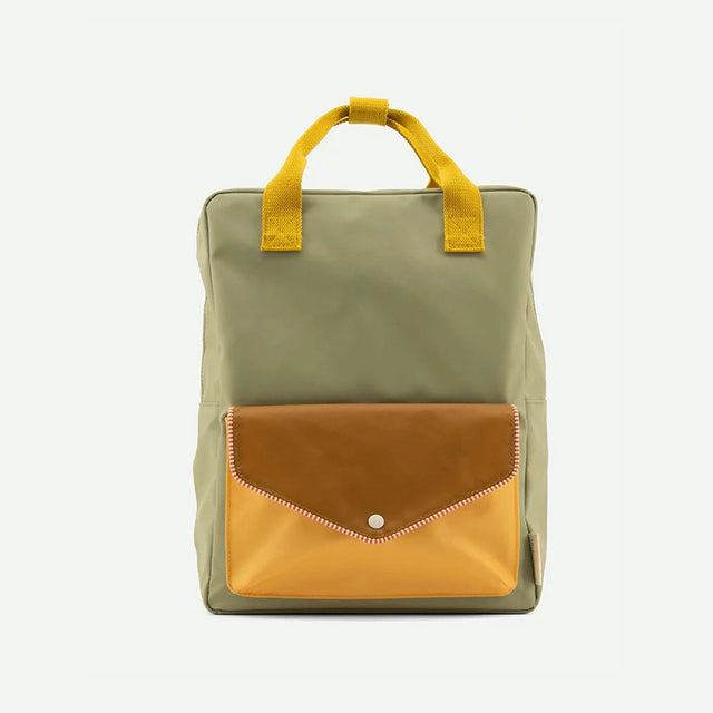ΤΣΑΝΤΑ ΠΛΑΤΗΣ STICKY LEMON backpack large envelope collection map green
