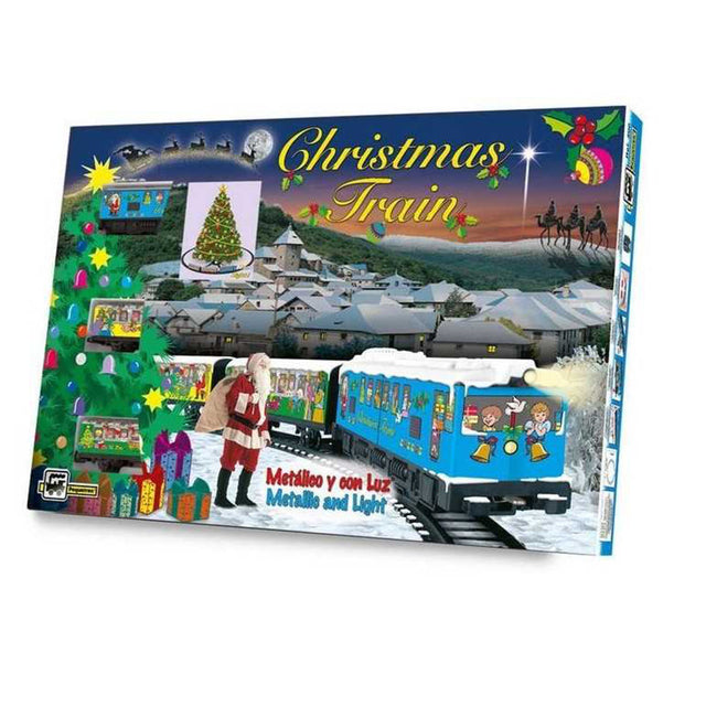 TRAIN XMAS 100x100cm PEQUETREN