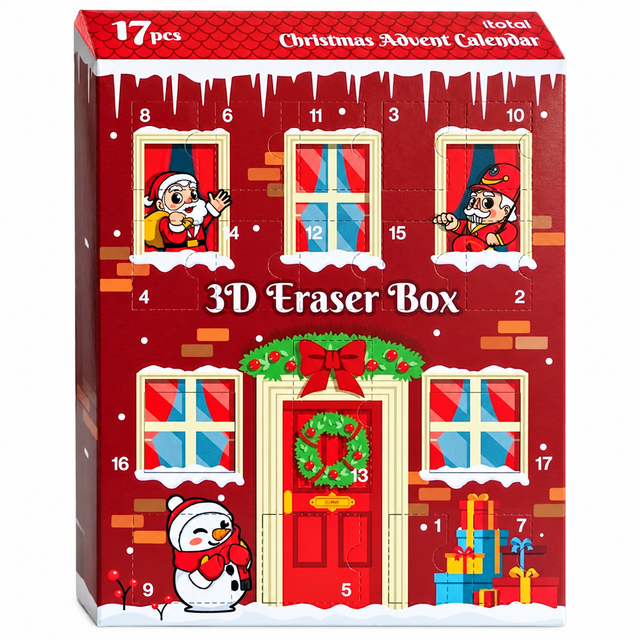 Advent Calendar i-Total 3D Eraser Box