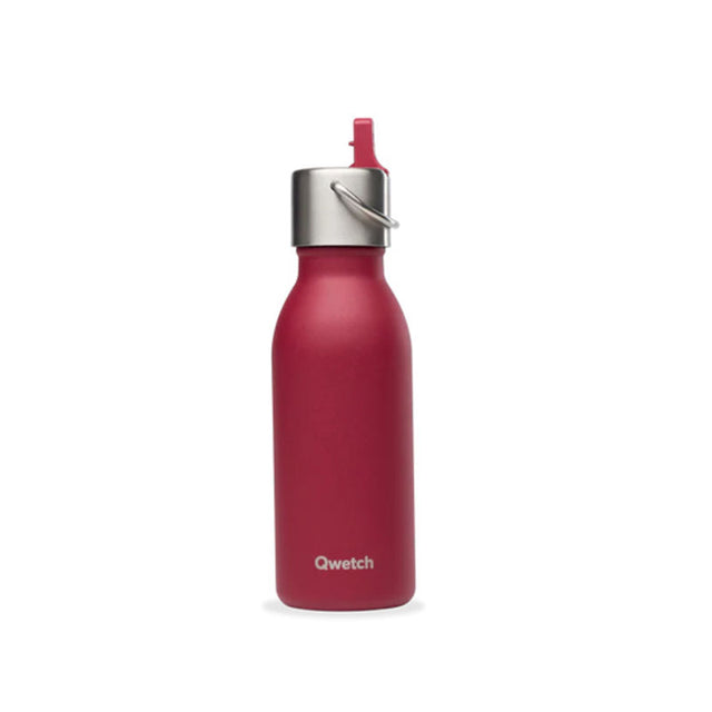 Θερμός INOX 0,35L Qwetch Kids Matt - Κόκκινο Λιχνύτη