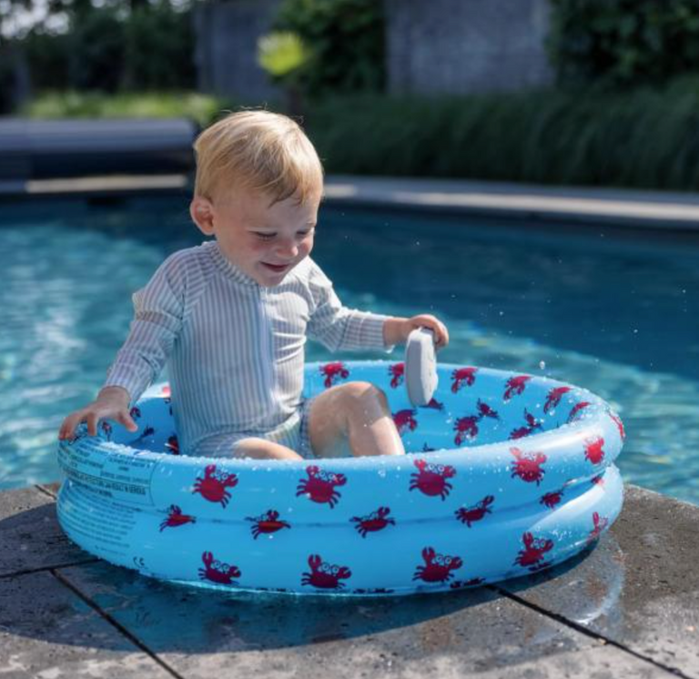 Swim Essentials: Φουσκωτή πισίνα Ø60εκ. με δύο αεροθαλάμους για μωρά από 0 μηνών - "Crab"