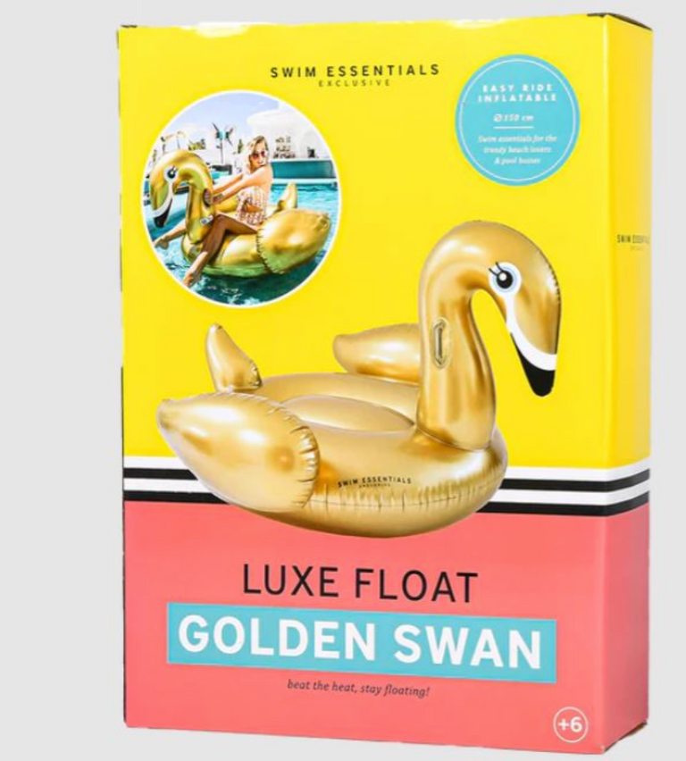 Swim Essentials: Στρώμα θαλάσσης για παιδιά από 6+ ετών - "Gold Swan"