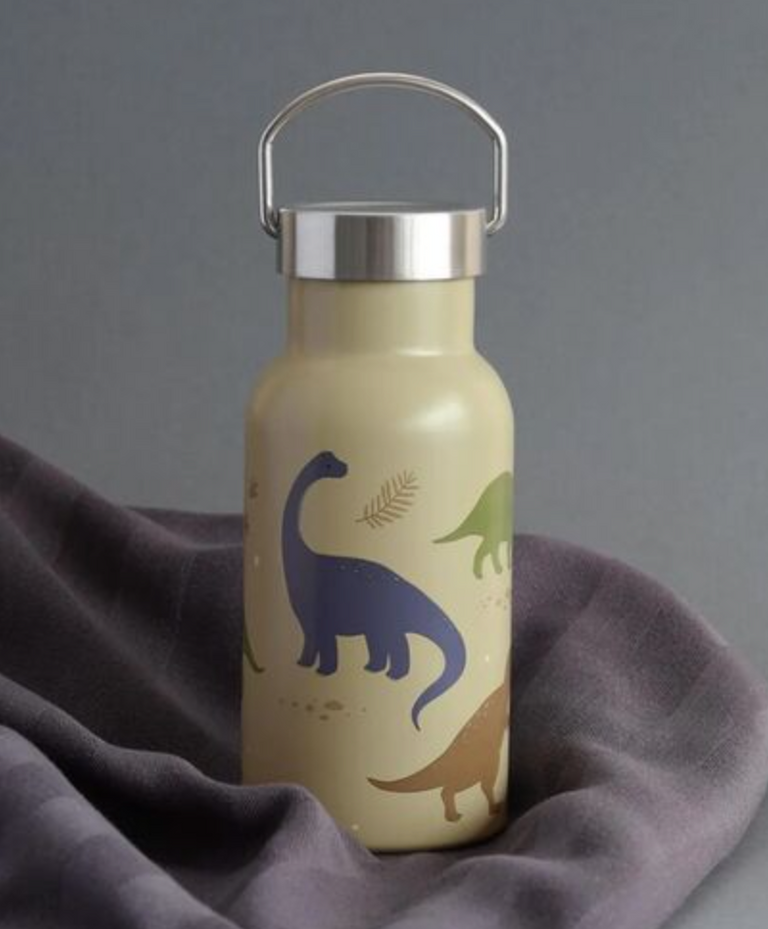 A Little Lovely Company: Μπουκάλι με διπλό τοίχωμα από ανοξείδωτο ατσάλι 350ml Dinosaurs