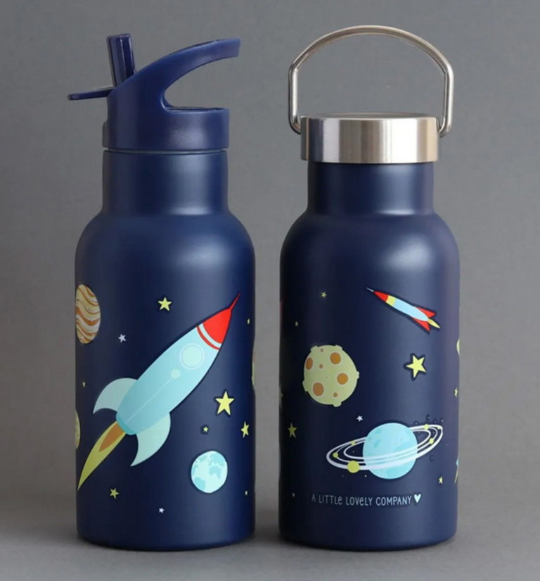 A Little Lovely Company: Μπουκάλι με διπλό τοίχωμα από ανοξείδωτο ατσάλι 350ml Space