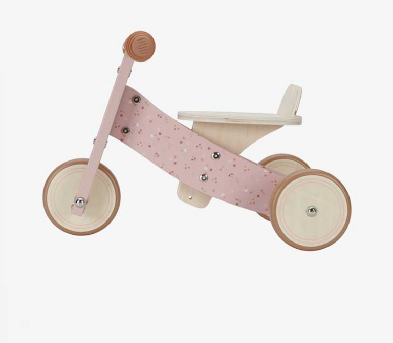 Little Dutch Ξύλινο Τρίκυκλο Ποδήλατο FSC Ροζ