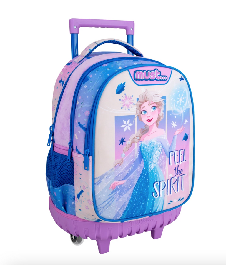 Σχολική Τσάντα Τρόλεϊ Δημοτικού Disney Frozen Feel The Spirit Must 3 Θήκες