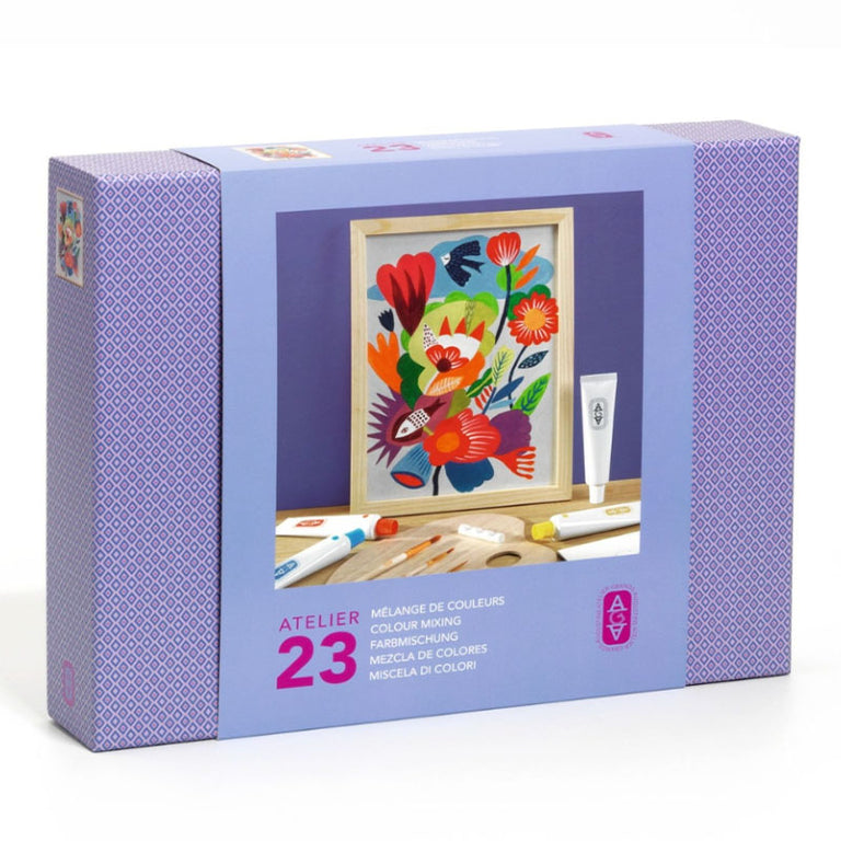 Djeco Atelier 23, ζωγραφική σε καμβά - μίξη χρωμάτων Λιβάδι