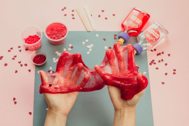 TUBAN - DIY SLIME :: Σετ - Κατασκευή SLIME - Φράουλα XL - Ίαμβος