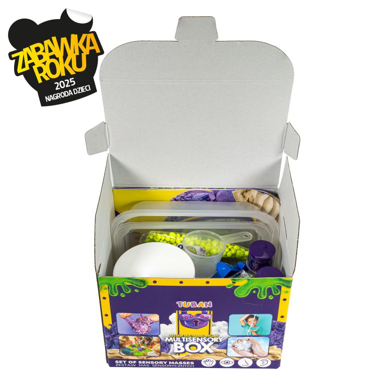 TUBAN - DIY SLIME :: Σετ Slime MULTISENSORY BOX & Αισθητηριακών Υλικών - Ίαμβος