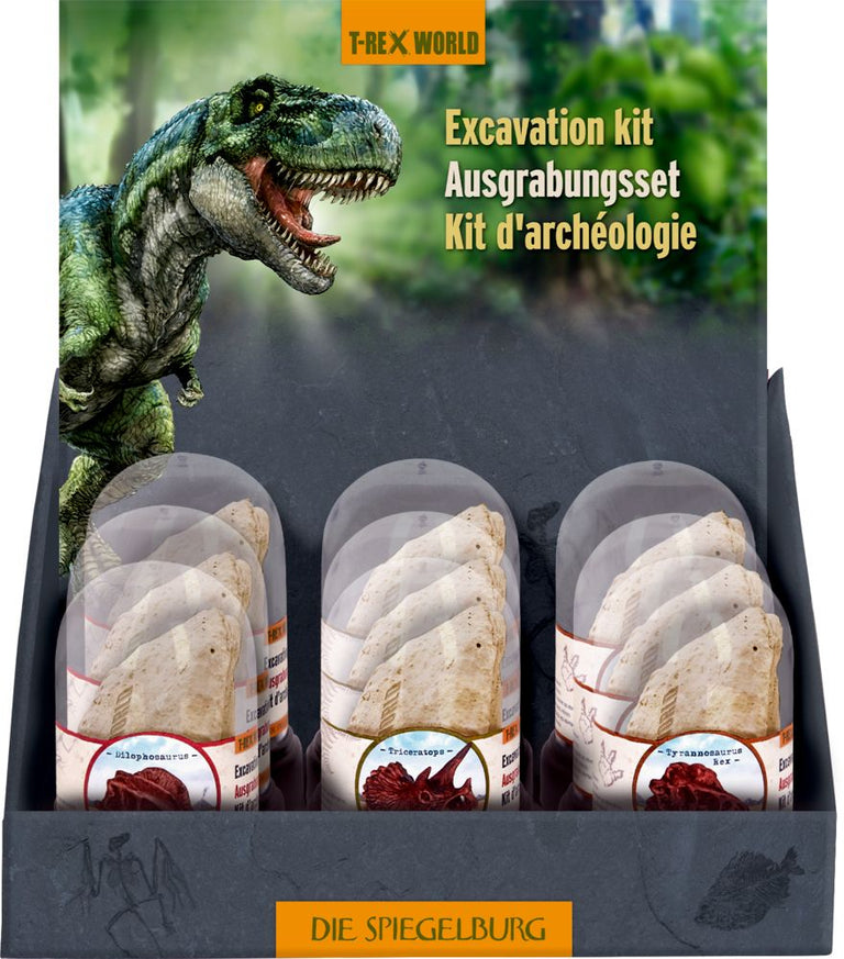 Dilophosaurus, Dinosaur Skull ΑΝΑΣΚΑΦΗ Set - T-Rex World