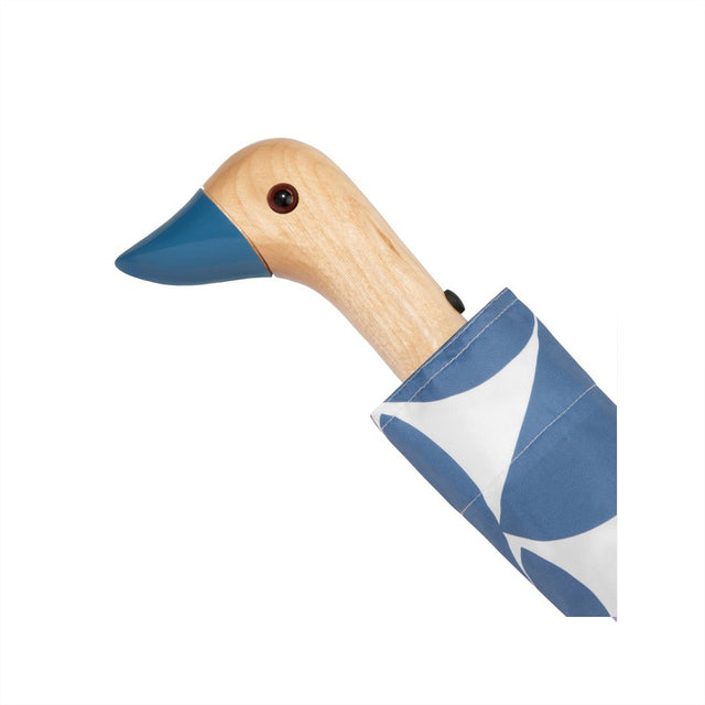 Original Duckhead Ομπρέλα Σπαστή με Χειροποίητο Χερούλι Πάπια - Denim Moon