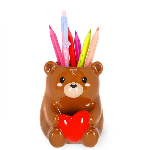 Κεραμική Θήκη για Στυλό - Αρκουδάκι - Φίλοι Γραφείου LEGAMI