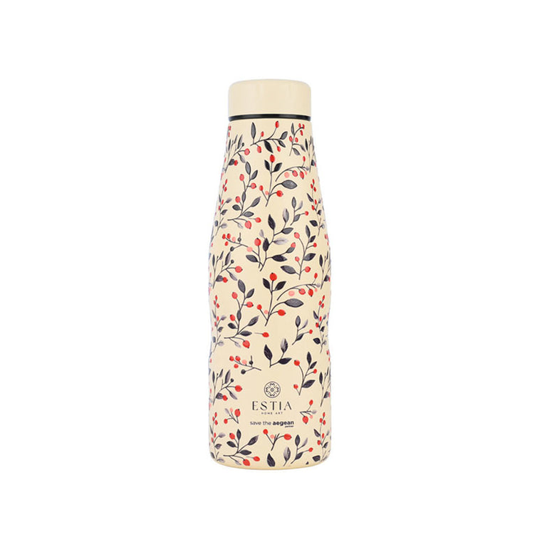 ΘΕΡΜΟΣ TRAVEL FLASK SAVE THE AEGEAN 500ml BLOOM BEIGE