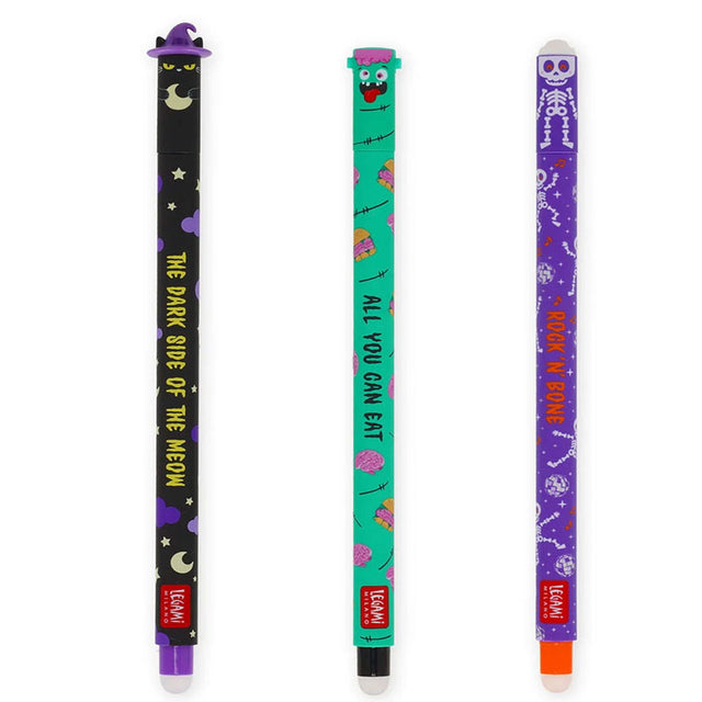 Set of 3 Erasable Gel Pens - The Boo Crew LEGAMI