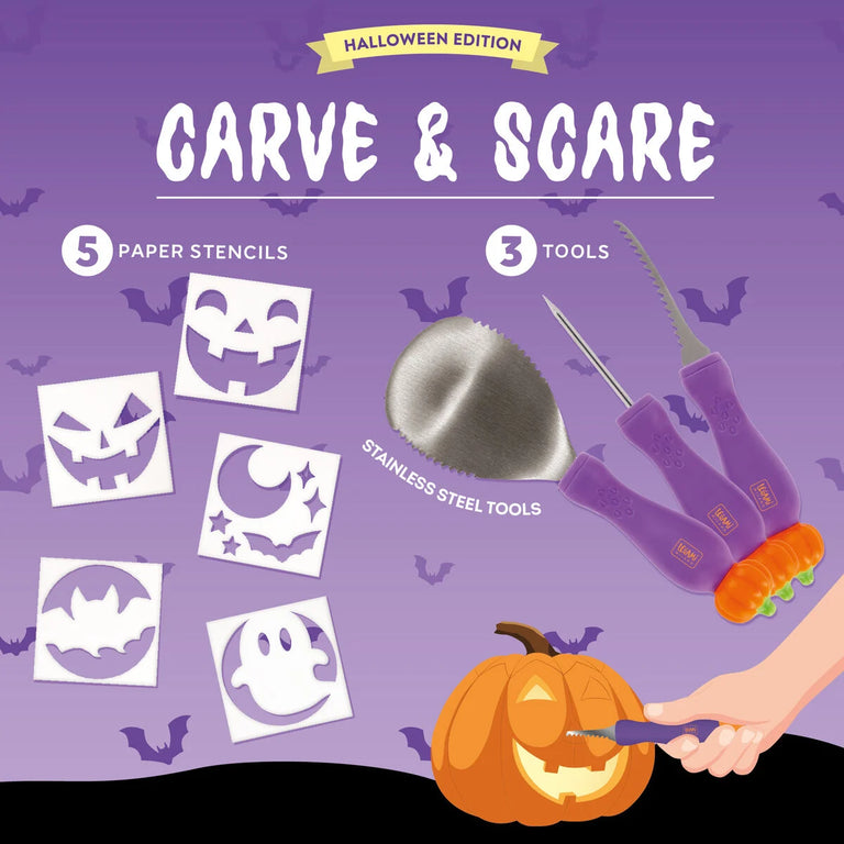 Κιτ σκαλίσματος κολοκύθας για το Halloween - Carve & Scare LEGAMI