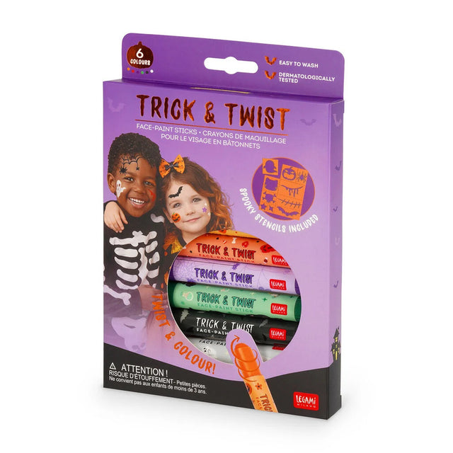 Set of Six Face-Paint Sticks - Trick & Twist legami