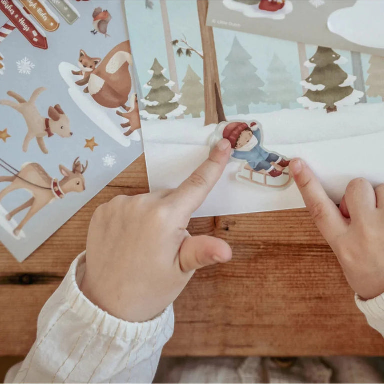 LITTLE DUTCH Σετ με Χριστουγεννιάτικα αυτοκόλλητα