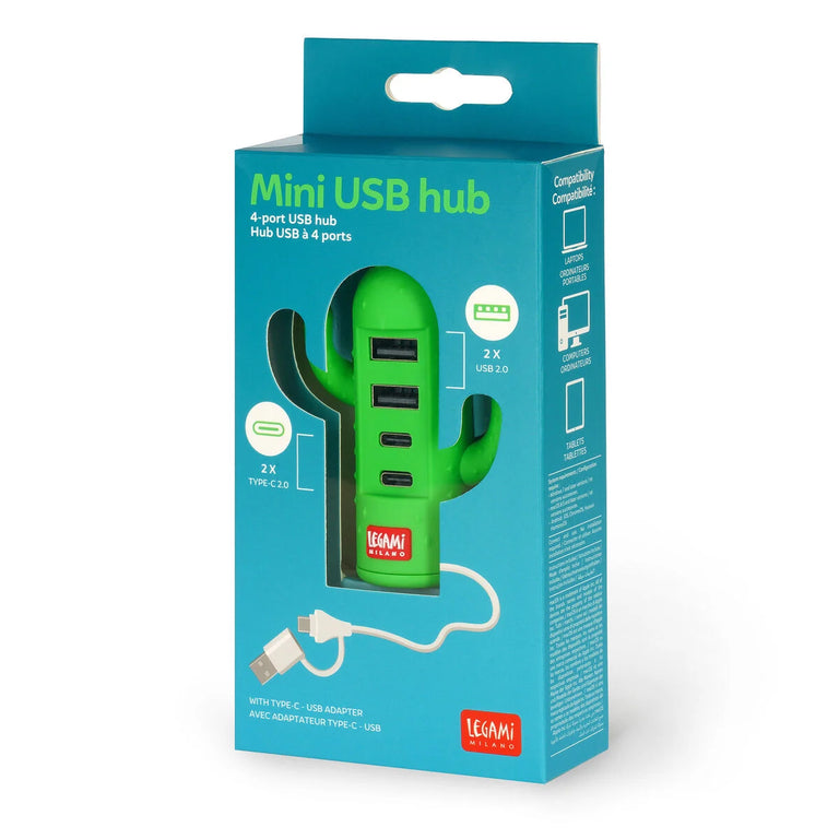 4-Port Mini USB Hub LEGAMI