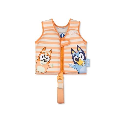 Swim Essentials: Σωσίβιο γιλέκο κολύμβησης με ιμάντα ασφαλείας για παιδιά 2-3 ετών "Bluey"