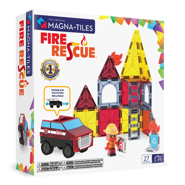 MAGNA-TILES Μαγνητικό Παιχνίδι 27 κομματιών Fire Rescue