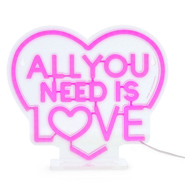 Λάμπα LED με εφέ νέον - ALL YOU NEED IS LOVE - LEGAMI