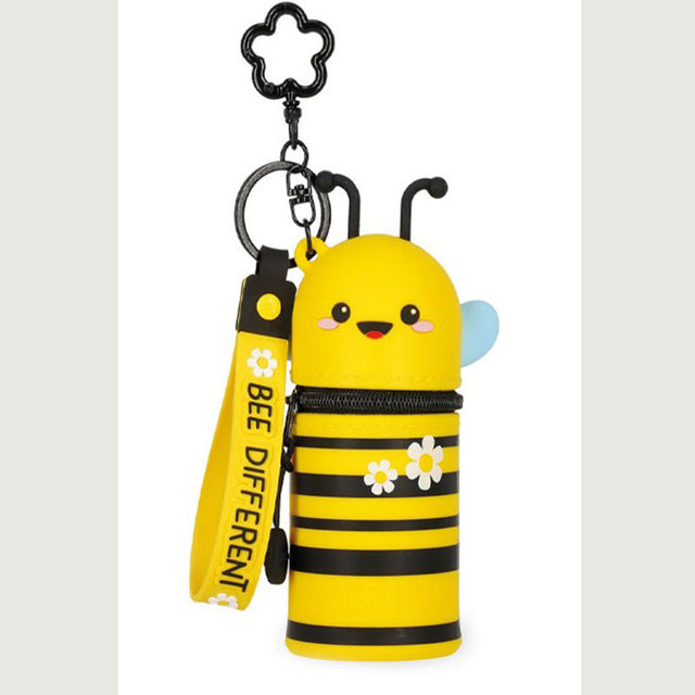 Πορτοφόλι με μέλισσα για κέρματα με μπρελόκ - Mini Kawaii