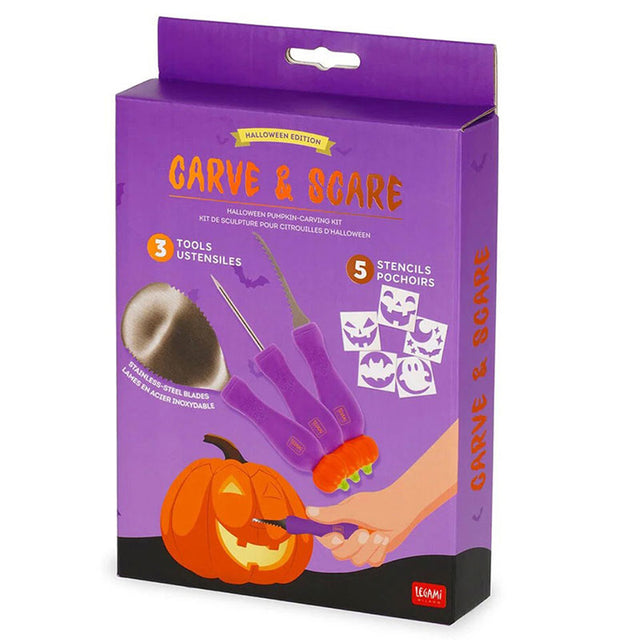 Κιτ σκαλίσματος κολοκύθας για το Halloween - Carve & Scare LEGAMI