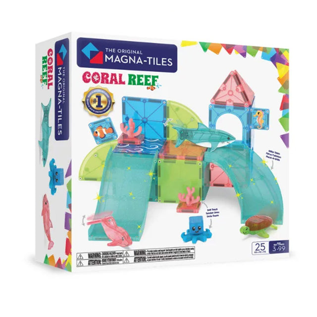 MAGNA-TILES Coral Reef 25 Τεμάχια – Μαγνητικά Πλακίδια STEM με Κοράλλια