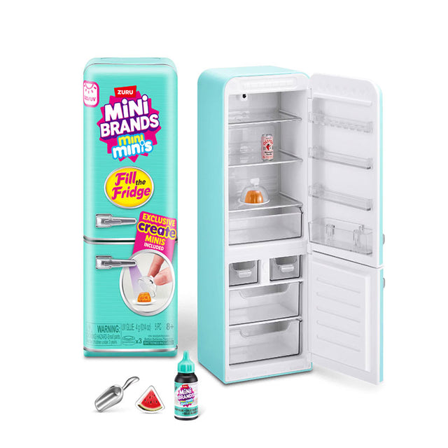 ZURU ΠΑΙΧΝΙΔΙ ΜΙΝΙΑΤΟΥΡΑ ΣΥΛΛΕΚΤΙΚΟ MINI BRANDS SERIES 1 FILL THE FRIDGE ΨΥΓΕΙΟ ΓΙΑ ΠΑΙΔΙΑ 3+ ΤΕΜ.