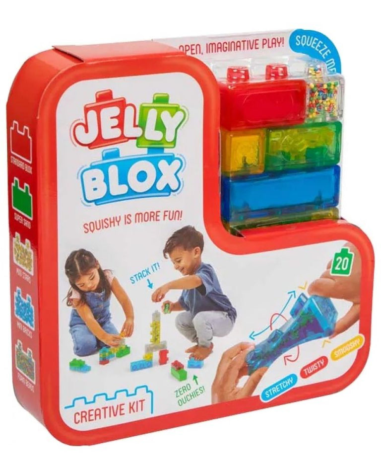 Jelly Blox Creative Kit – Μαλακά & Ελαστικά Δομικά Τουβλάκια Αισθητηριακής Ανάπτυξης (20 τεμ., 2+ ετών)