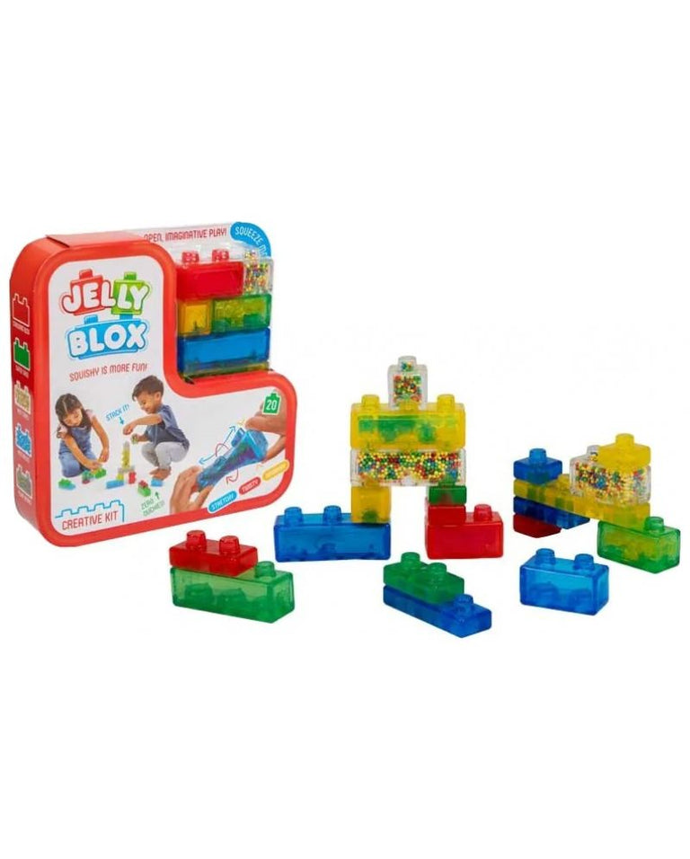 Jelly Blox Creative Kit – Μαλακά & Ελαστικά Δομικά Τουβλάκια Αισθητηριακής Ανάπτυξης (20 τεμ., 2+ ετών)