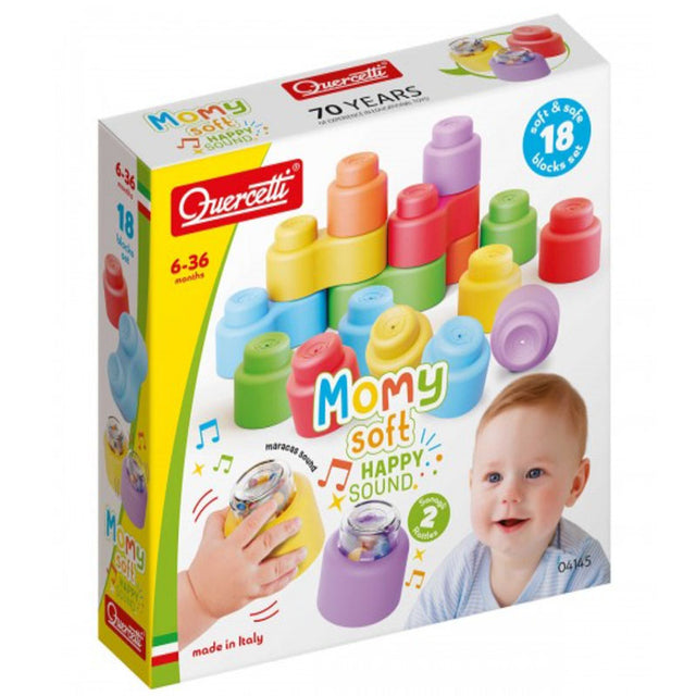 Quercetti Κύβοι 18pc Mommy Soft με Ήχο
