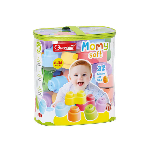 Quercetti Κύβοι 32pc Mommy Soft Bag