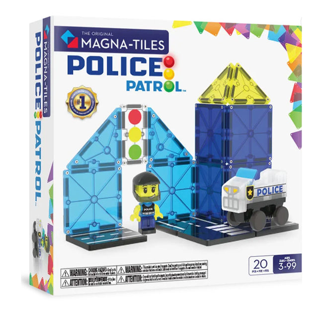 MAGNA-TILES Μαγνητικό Παιχνίδι 20 κομματιών Police Patrol