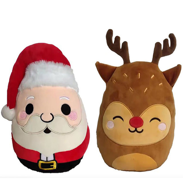 Puckator Λούτρινο Παιχνίδι Squidglys Christmas Santa & Reindeer Reversible Adoramals