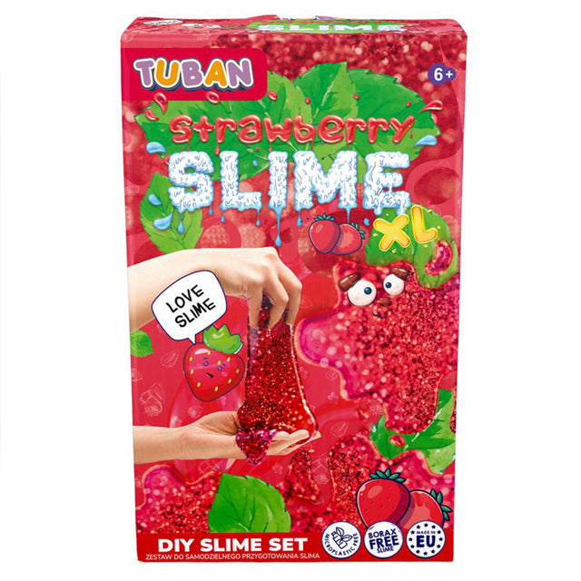 TUBAN - DIY SLIME :: Σετ - Κατασκευή SLIME - Φράουλα XL - Ίαμβος