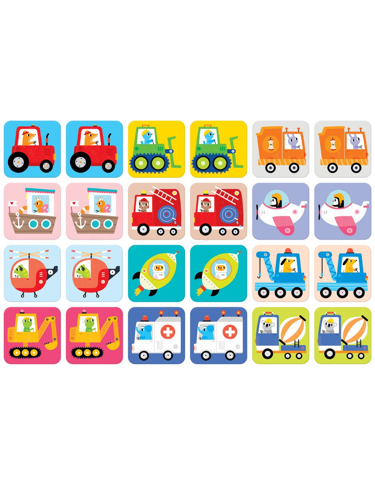 SUUUPER SIZE MEMORY GAME VEHICLES 2+
